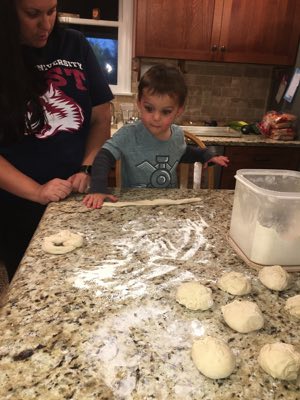 Making pretzels