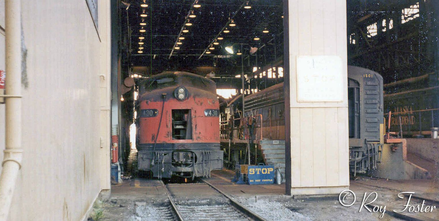 Amtrak #430, Anchorage, Dec. 1981