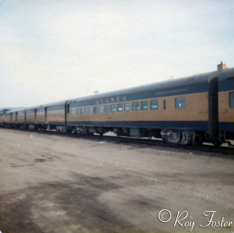 ARR 5404 coach train 6 Fairbanks 20 May 1973