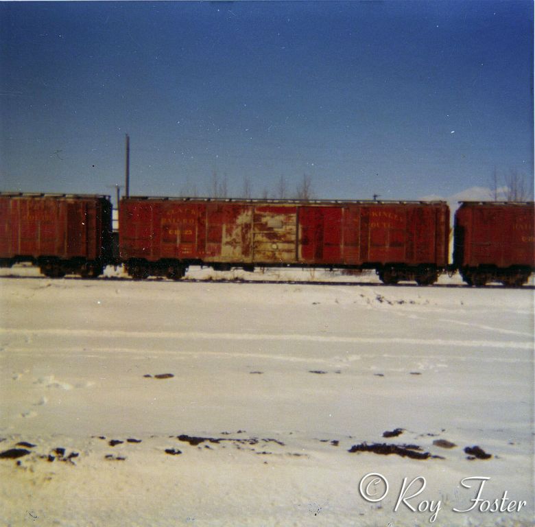 #5 10223 ARR steel boxcar - cement, Palmer depot, McKinley Route Transport 5-18-72