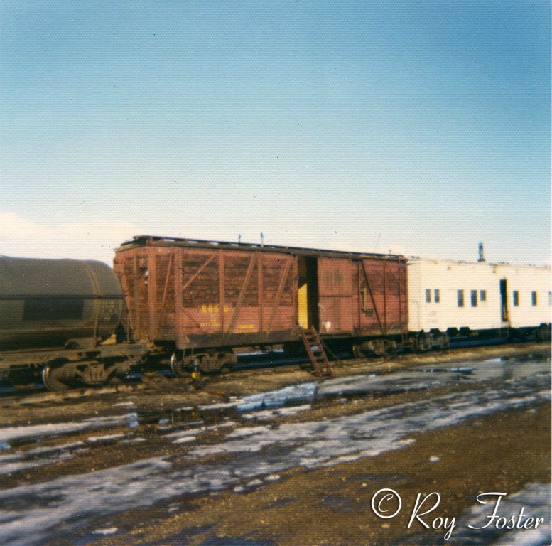 ARR X950 work train 6, power car, Fairbanks 4 April 1973