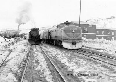 Steamer train no 551 and 1050 at Curry