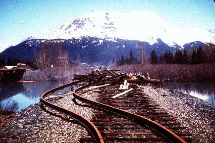 bent rails at Turnagain Arm