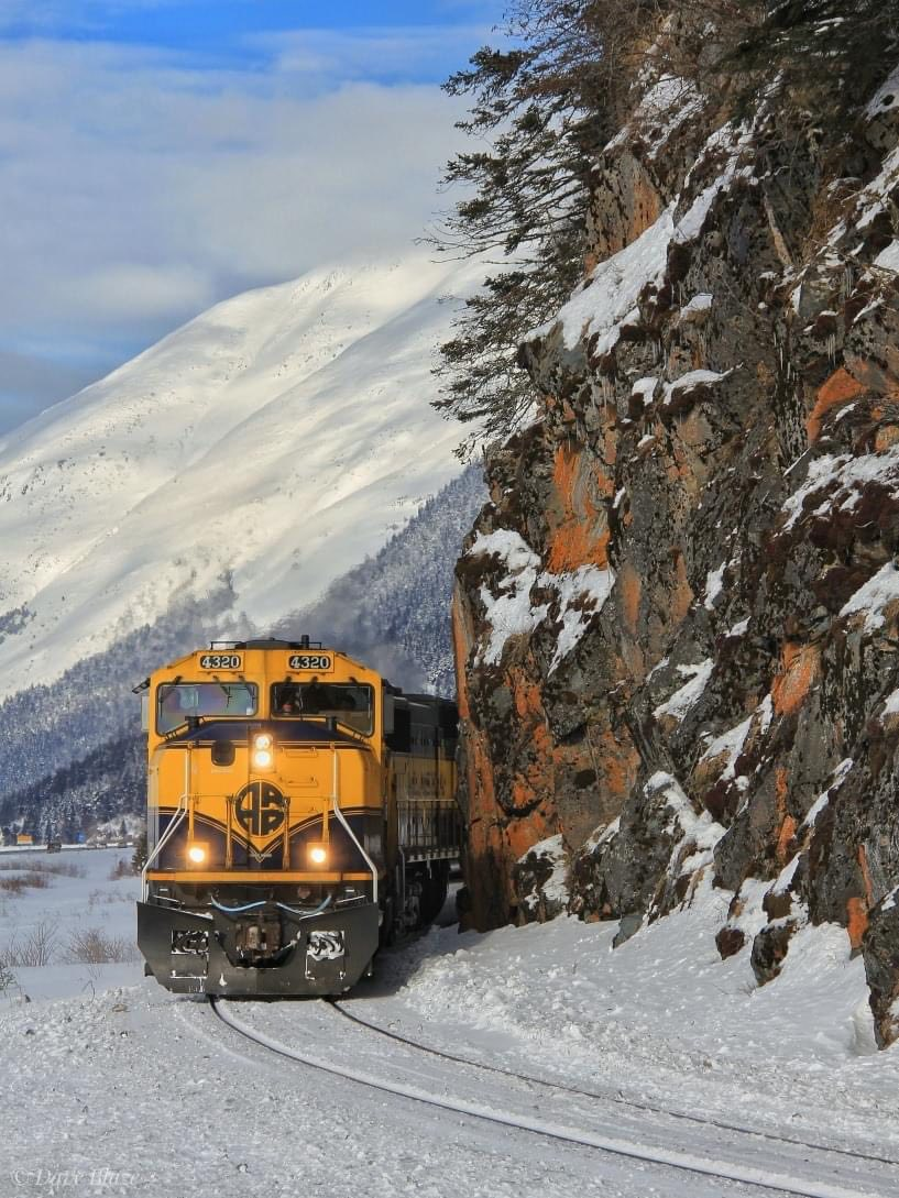 Curling south to Seward