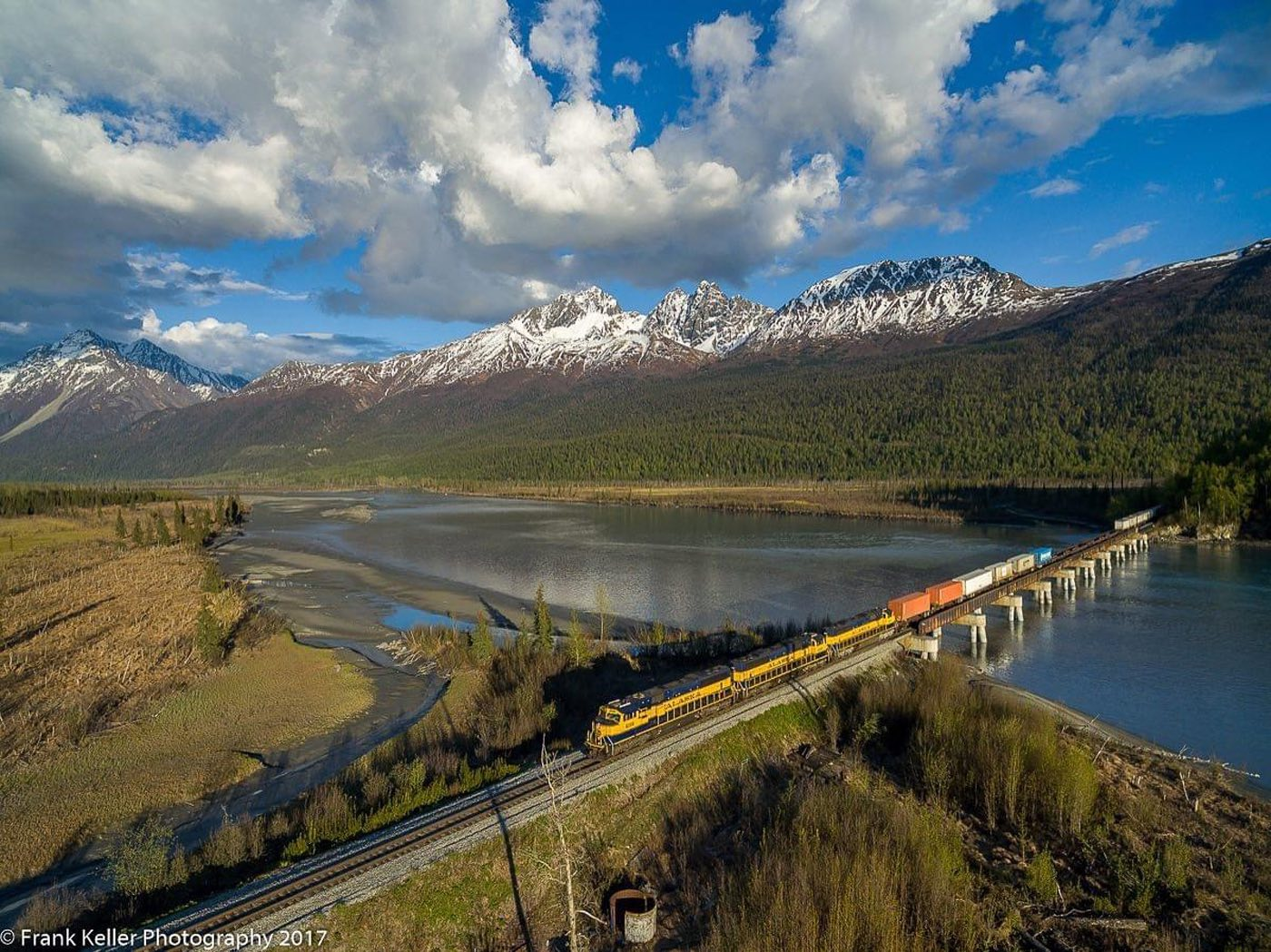 Crossing the Knik River