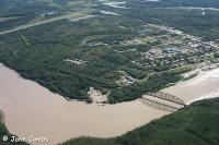 aerial view of the bridge