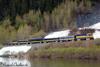 Southbound passenger train approaches Girdwood