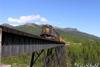 Work train corssing Riley Creek