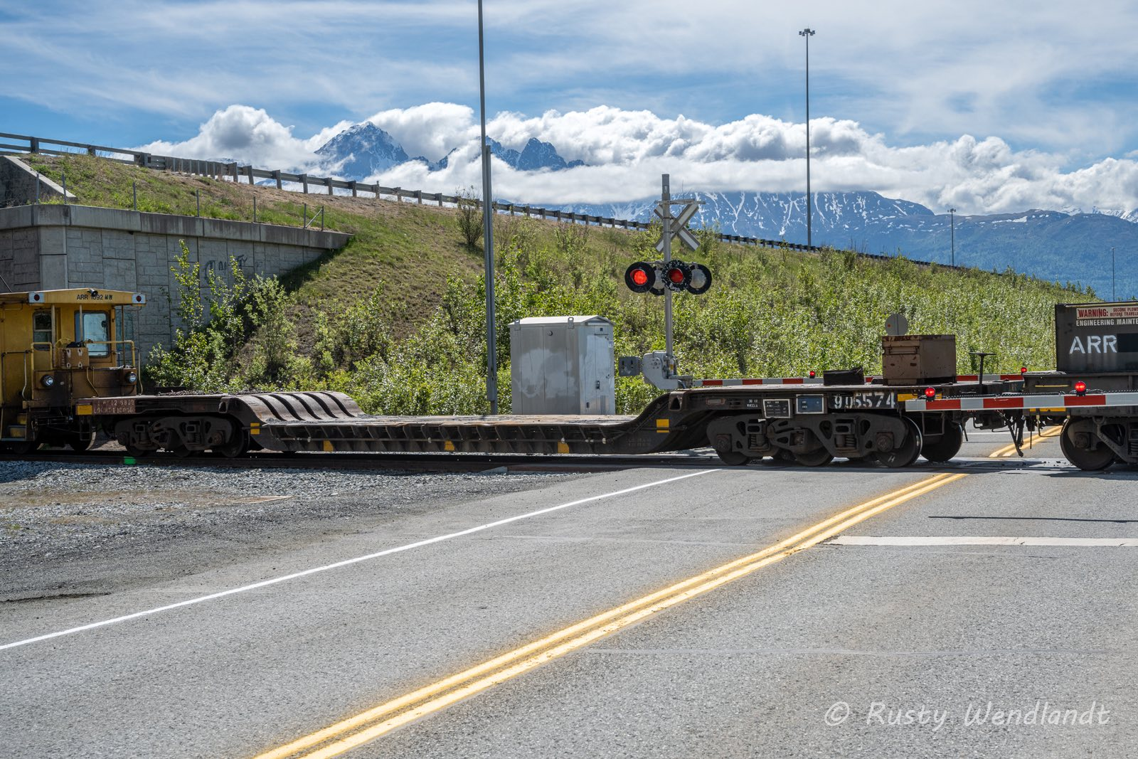 Centerbeam flatcar